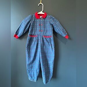 Vintage OshKosh B’gosh Girls One-Piece Jumpsuit  size 3T